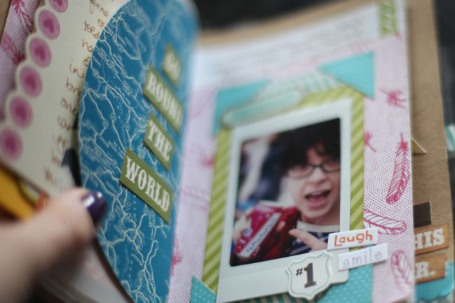 mini travel scrapbook