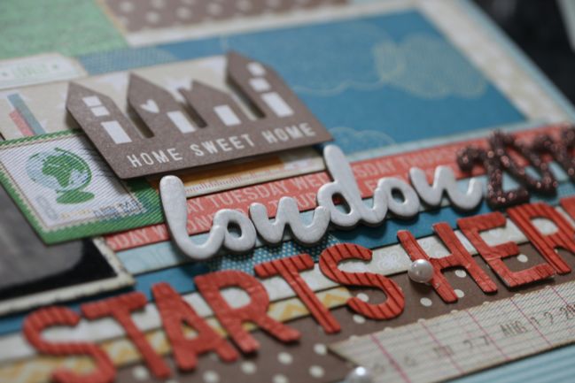 Scrapbooking with the new Amy Tangerine and Dear Lizzy collections