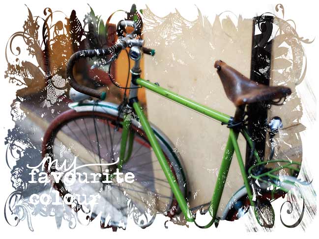 green bicycle green bicycle