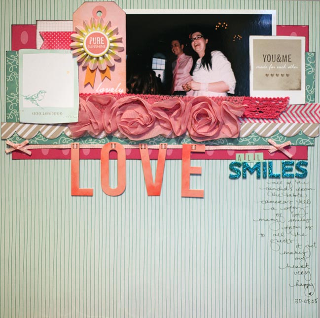 wedding scrapbook page