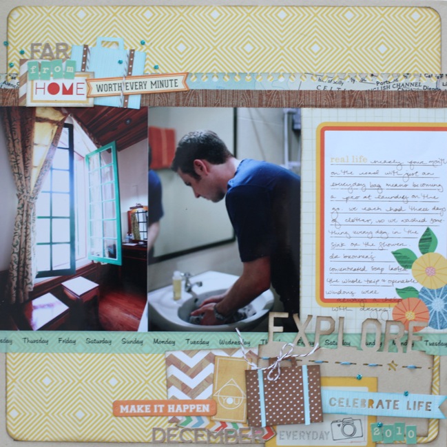 Scrapbook page by Shimelle Laine @ shimelle.com