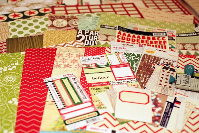 christmas scrapbooking supplies