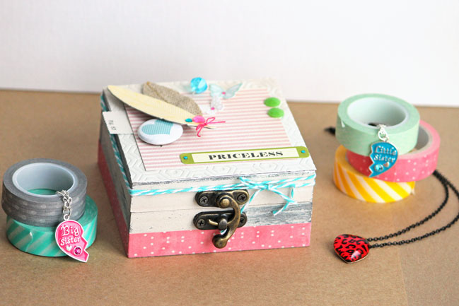decorated feather jewelry box by angie gutshall @ shimelle.com