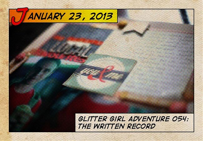 Glitter Girl and her tips for scrapbook journaling