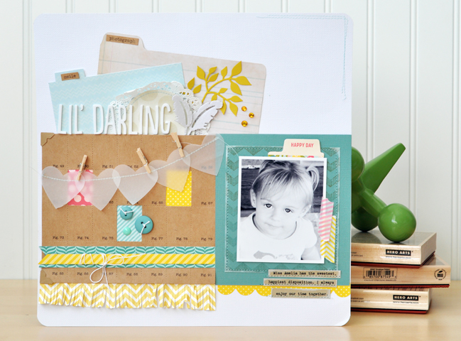scrapbooking tutorial by Jennifer Gallacher @ shimelle.com