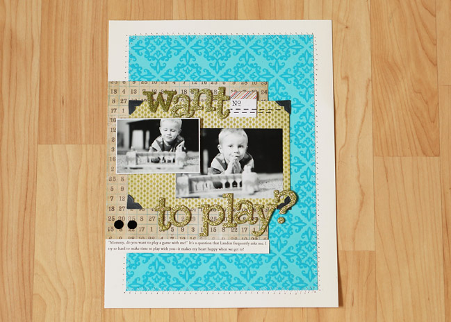 scrapbooking tutorial by Kandis Smith @ shimelle.com