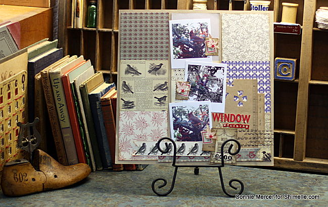 scrapbooking tutorial by Connie Mercer @ shimelle.com