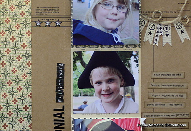 scrapbooking tutorial by Connie Mercer @ shimelle.com