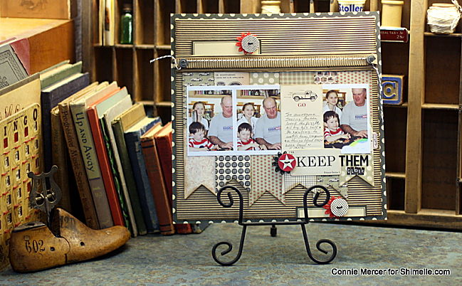 scrapbooking tutorial by Connie Mercer @ shimelle.com