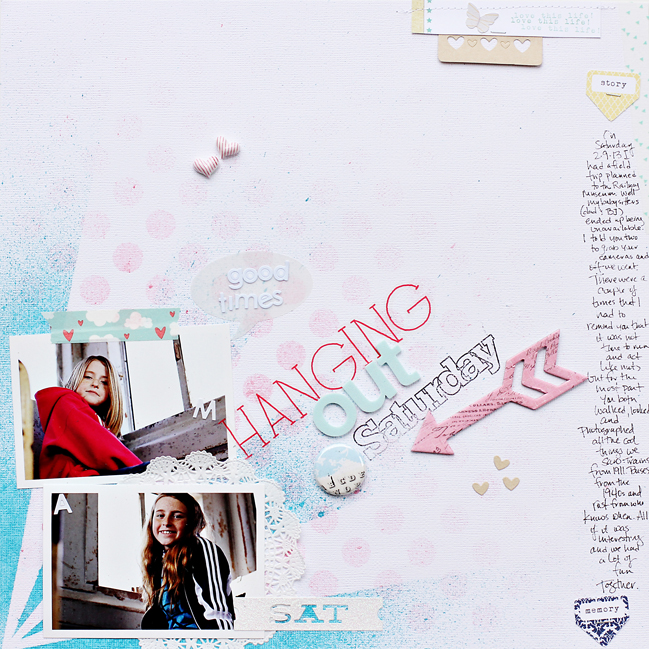 scrapbooking tutorial by Corrie Jones @ shimelle.com