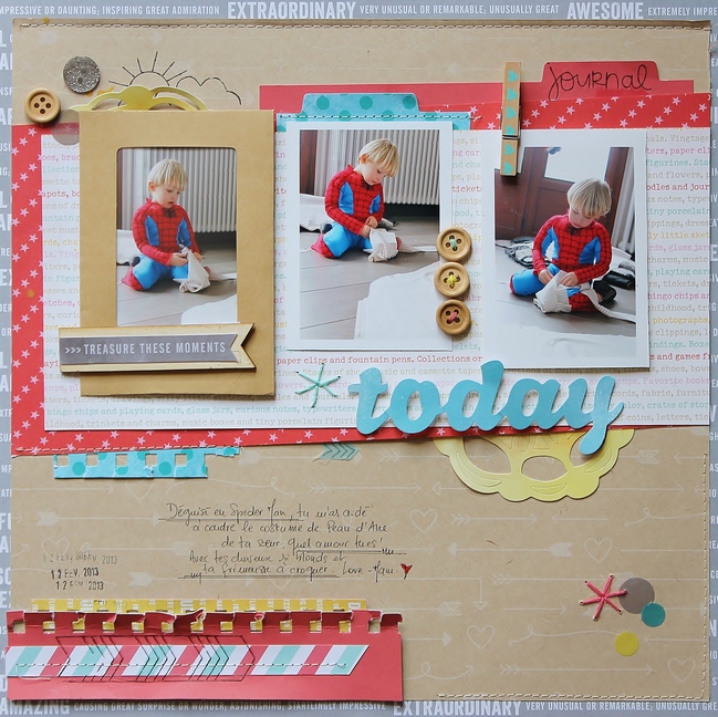 scrapbook page by Sophie Crespy @ shimelle.com