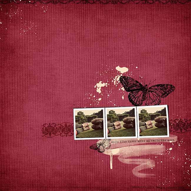 digital scrapbook page