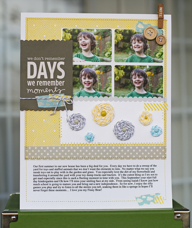scrapbook tutorial by Laura Craigie @ shimelle.com