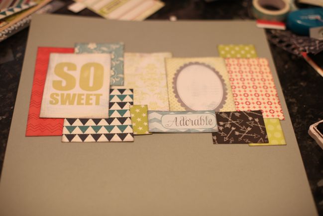 making scrapbook pages from paper scraps by shimelle laine @ shimelle.com