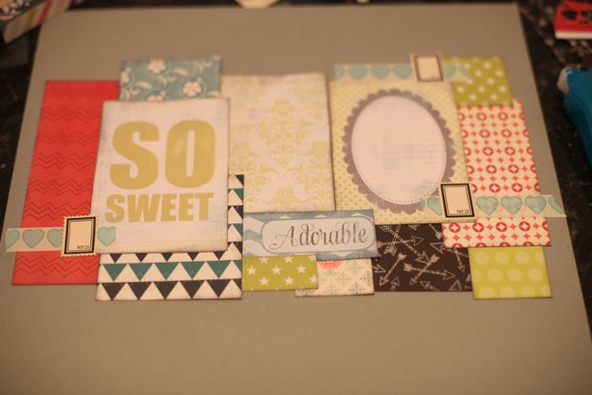 making scrapbook pages from paper scraps by shimelle laine @ shimelle.com