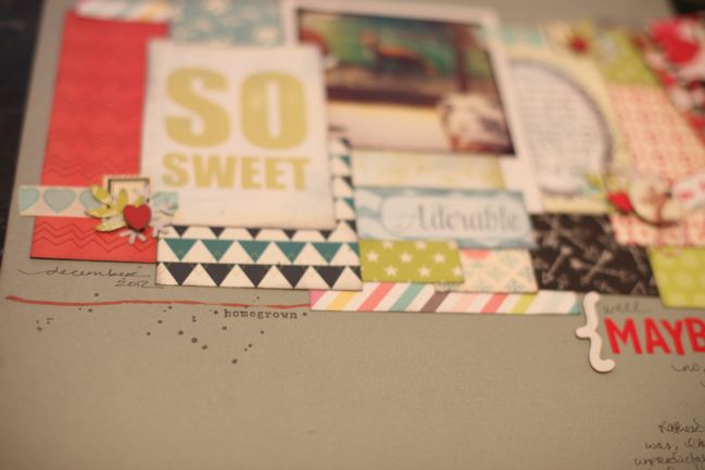 making scrapbook pages from paper scraps by shimelle laine @ shimelle.com