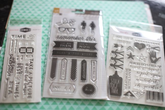 scrapbooking supplies - stamps