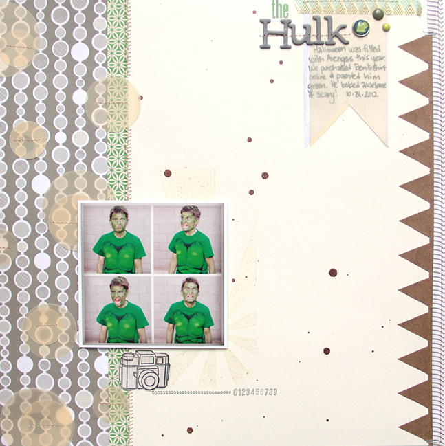 Sketch to Scrapbook Page by Diana Waite @ shimelle.com