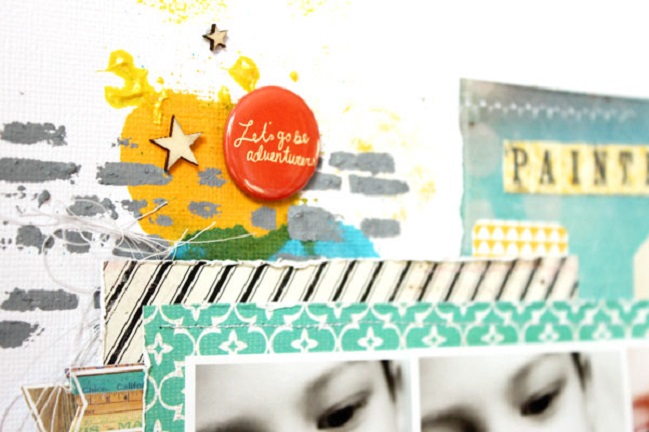 A scrapbook tutorial by Angie Gutshall @ shimelle.com