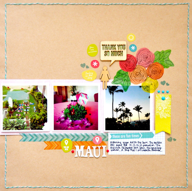 Sketch to Scrapbook Page by Amy Tan @ shimelle.com