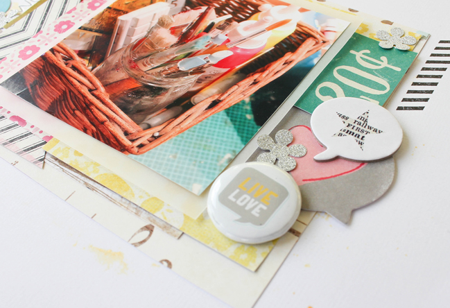 multi layered scrapbooking page by Janna Werner @ shimelle.com