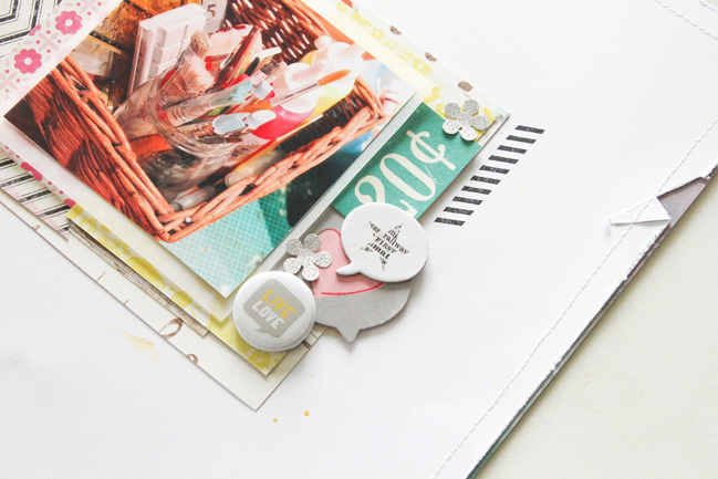 multi-layered scrapbooking page by Janna Werner @ shimelle.com
