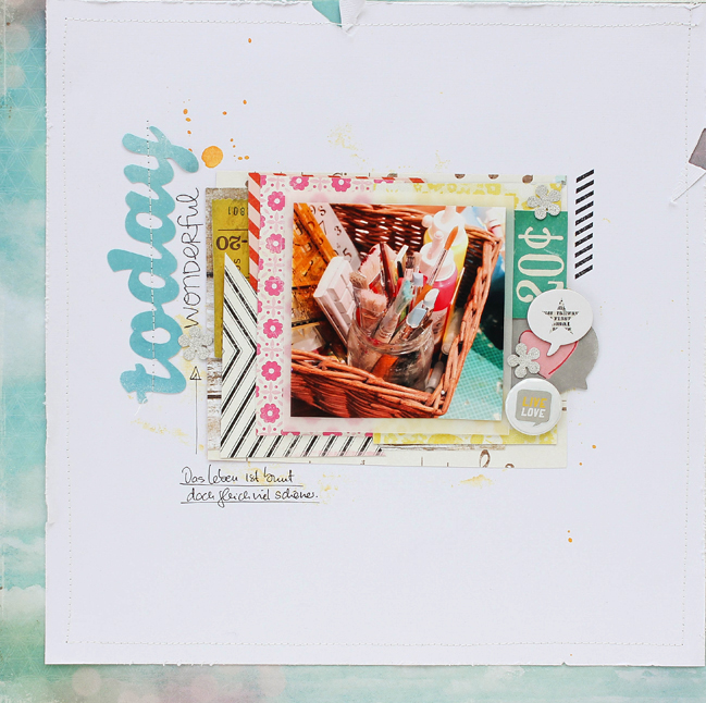 multi-layered scrapbooking page by Janna Werner @ shimelle.com