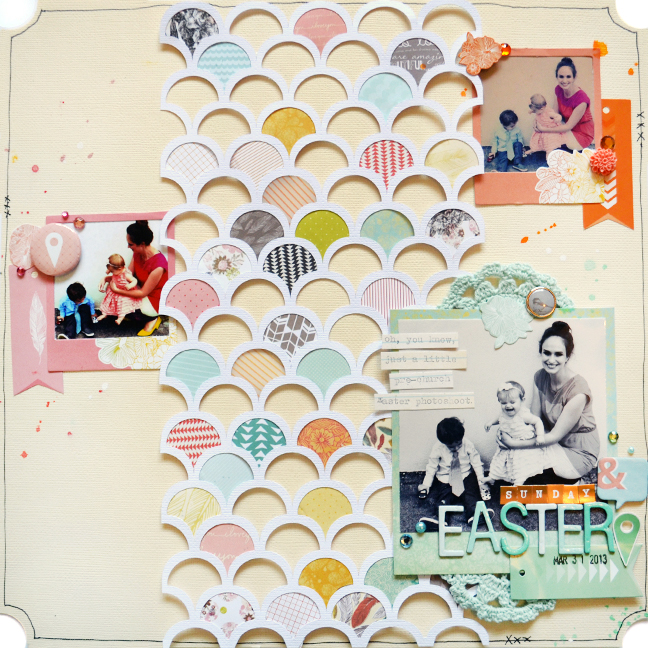 Scrapbooking with American Craft Papers by Paige Evans @ shimelle.com