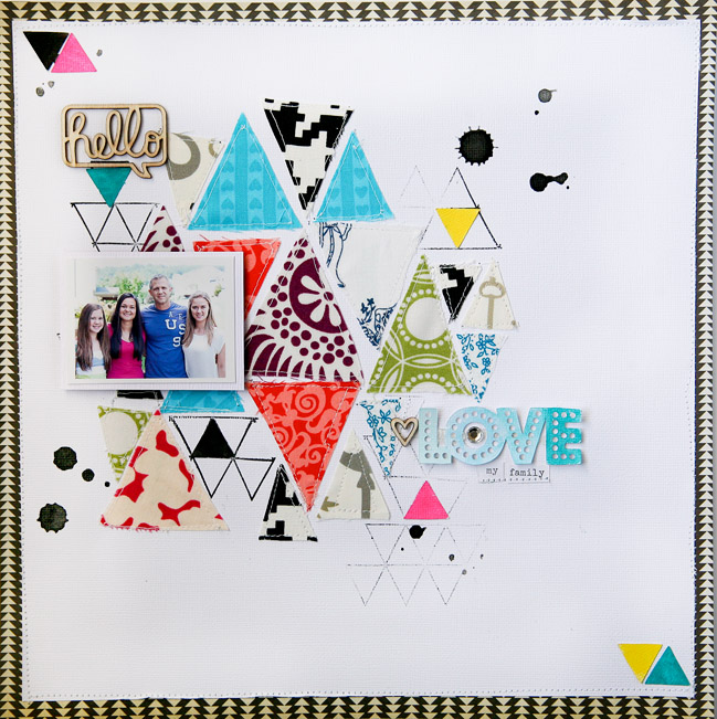 Scrapbooking with Fabric by Jen Kinkade @ shimelle.com