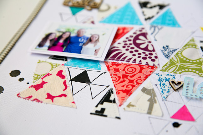 Scrapbooking with Fabric by Jen Kinkade @ shimelle.com