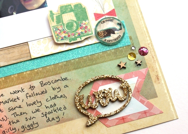 Add some sparkle to your scrapbook pages by Jennifer Grace @ shimelle.com