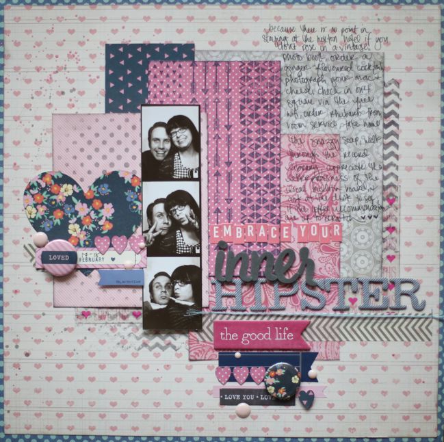 paper: Scrapbooking in Pink  pretty paper. true stories. {and scrapbooking  classes with cupcakes.}