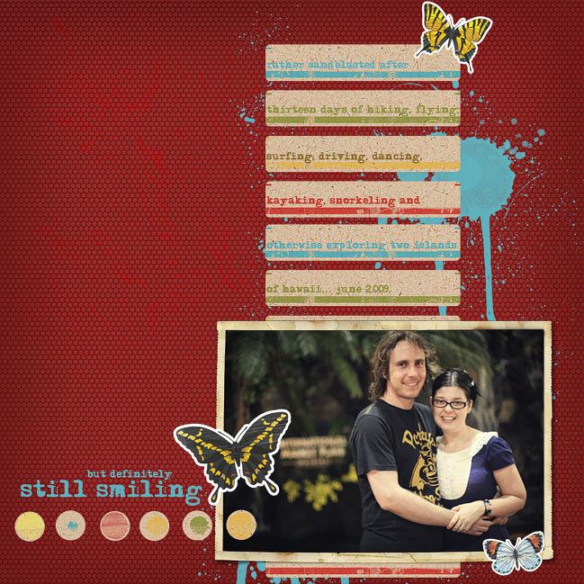 digital scrapbook page