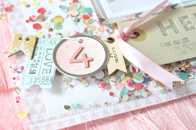 Confetti Pockets: A Scrapbook Tutorial by Stephanie Bryan @ shimelle.com