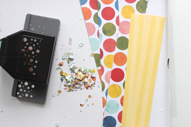 Confetti Pockets:: A scrapbook tutorial by Stephanie Bryan @ shimelle.com