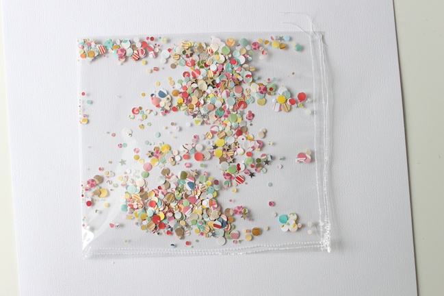 Confetti Pockets:: A scrapbook tutorial by Stephanie Bryan @ shimelle.com