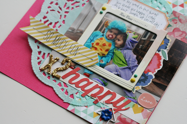 scrapbook page by Stephanie Howell @ shimelle.com