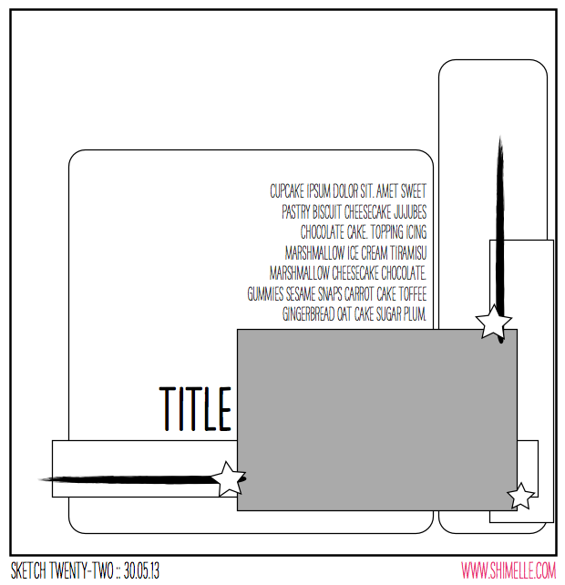 scrapbooking sketch @ shimelle.com