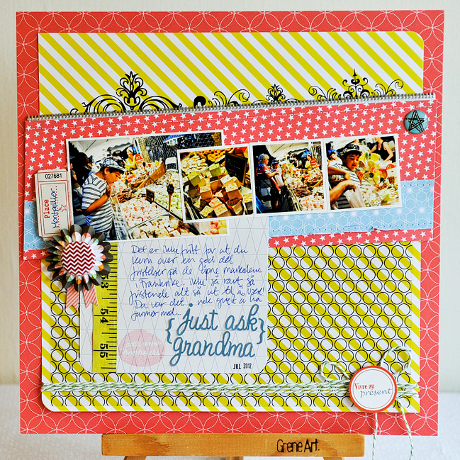 Sketch to Scrapbook Page:: Slanted Elements by Anne Jo Lexander @ shimelle.com