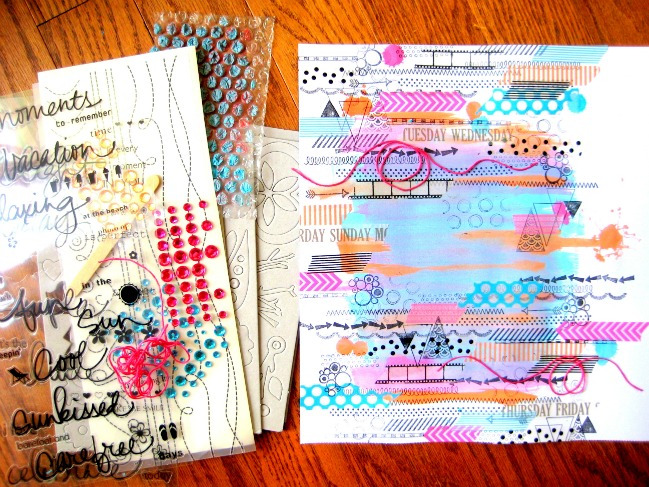 Messy Mood:: A Scrapbook Tutorial by Missy whidden @ shimelle.com