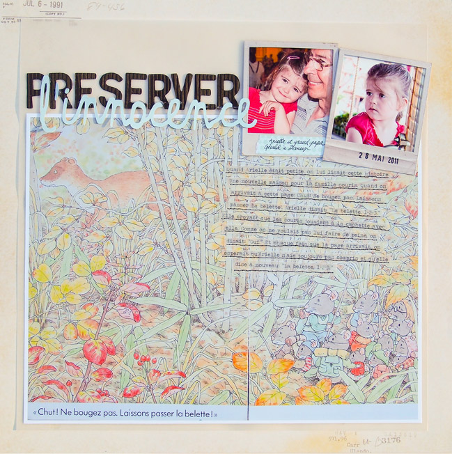 Five Fun Ways to Stitch on your Layout by Marie-Pierre Capistran @ shimelle.com