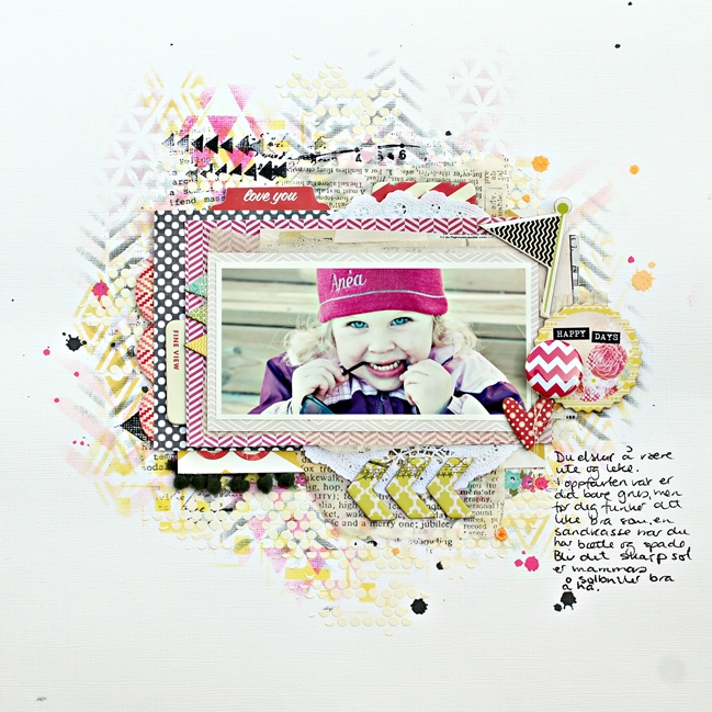 Mixed Media Light:: A Scrapbook Tutorial by Christin Gronnslett @ shimelle.com