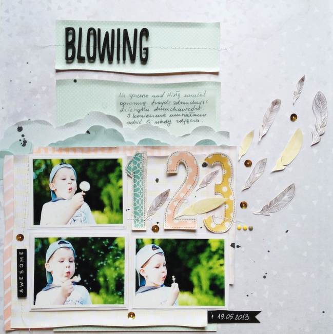 Sketch to Scrapbook Page:: by Monika Glod @ shimelle.com