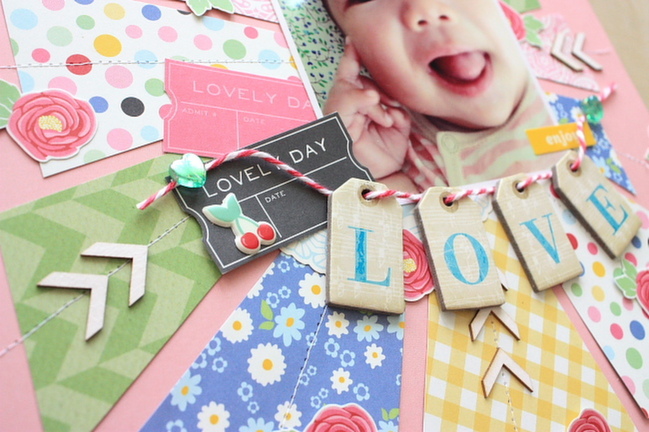 The Patterned Paper Effect:: A Scrapbooking Tutorial by Tomomi Hiramaru @ shimelle.com