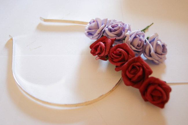 floral headband tutorial by Alice Partridge @ shimelle.com