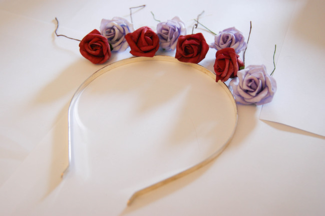 floral headband tutorial by Alice Partridge @ shimelle.com