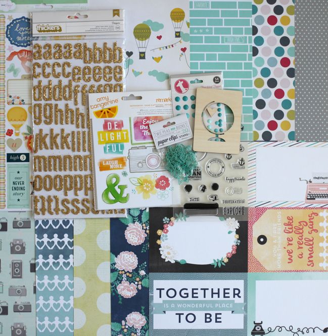 Best of Both Worlds scrapbooking kit :: August 2013