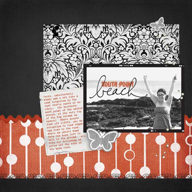 digital scrapbook page