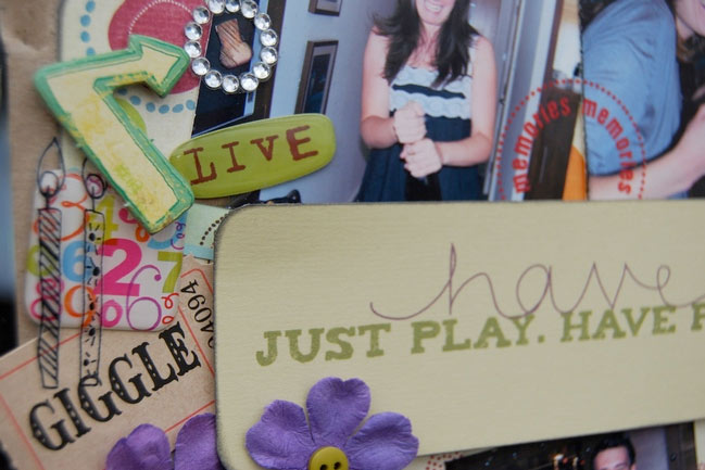 hybrid scrapbook page