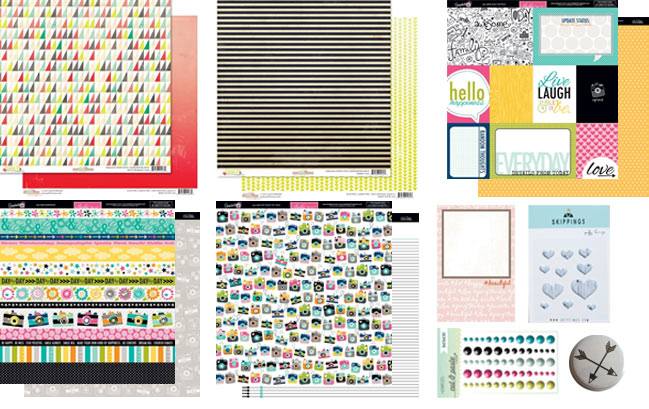 Best of Both Worlds scrapbooking kit September 2013